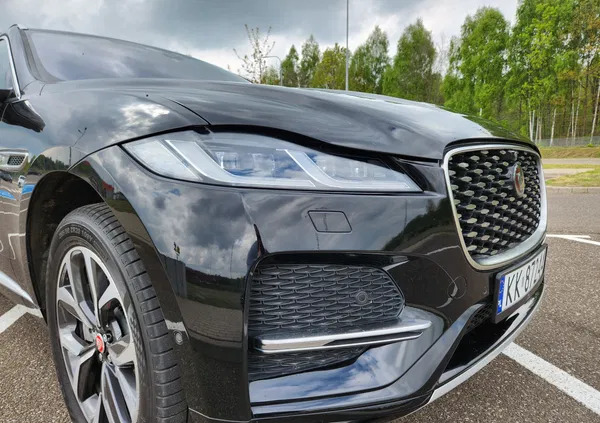 jaguar f-pace warmińsko-mazurskie Jaguar F-Pace cena 209900 przebieg: 30500, rok produkcji 2021 z Warszawa